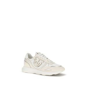 PINKO White Cotton Athletic Sneakers