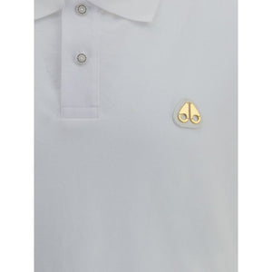 Moose Knuckles White Cotton Polo Shirt