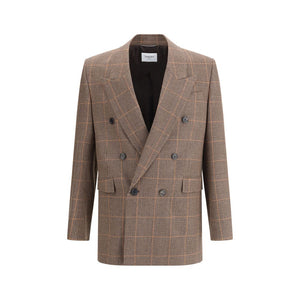 Saint Laurent Beige Wool Blazer