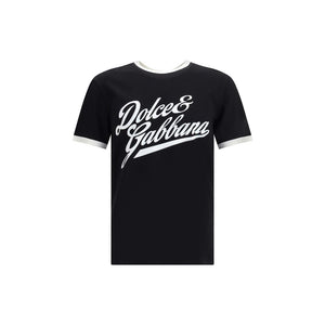 Dolce & Gabbana Black Cotton T-Shirt