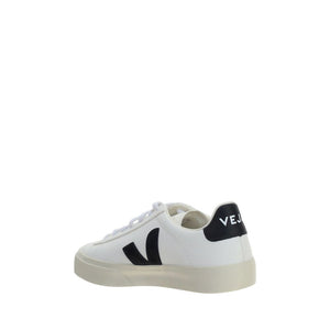 Veja White Calf Leather Bos Taurus Low Top Sneakers