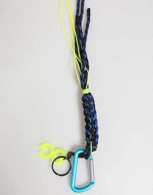 Dolce & Gabbana Multicolor Polyester Tape String DG Logo Keychain  Keyring