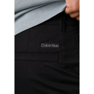 Calvin Klein Jeans Black Recycled Cotton Chino Pants