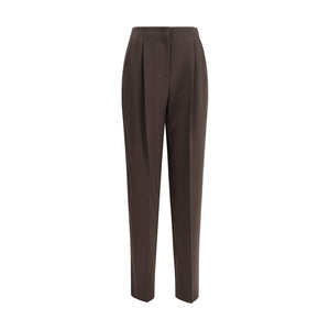 Giorgio Armani Brown Fleece Wool Casual Pants