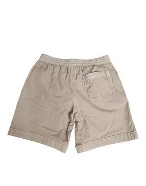 Dolce & Gabbana Beige Nylon Beachwear Men Boxer Short Swimwear