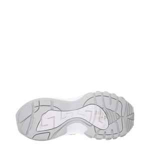 Versace Gold Fabric Low Top Sneakers