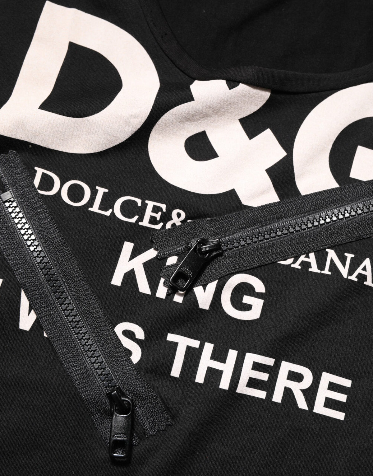 Dolce & Gabbana Black Cotton Sleeveless Tank Top DG Logo Men T-shirt