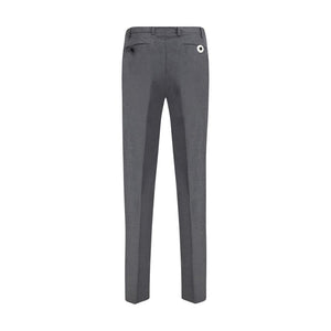 Germano Gray Fleece Wool Dress Pants