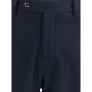 Germano Blue Cotton Chino Pants