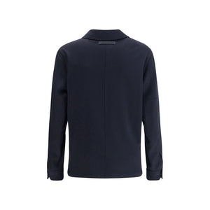 ZEGNA Blue Cashmere Coat