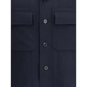 ZEGNA Blue Cashmere Coat