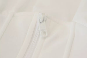 Dolce & Gabbana White Cotton Corset Stretch Top  T-shirt