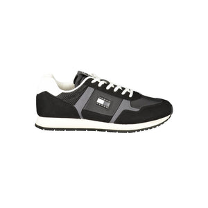 Tommy Hilfiger Black Polyester Men Sneaker