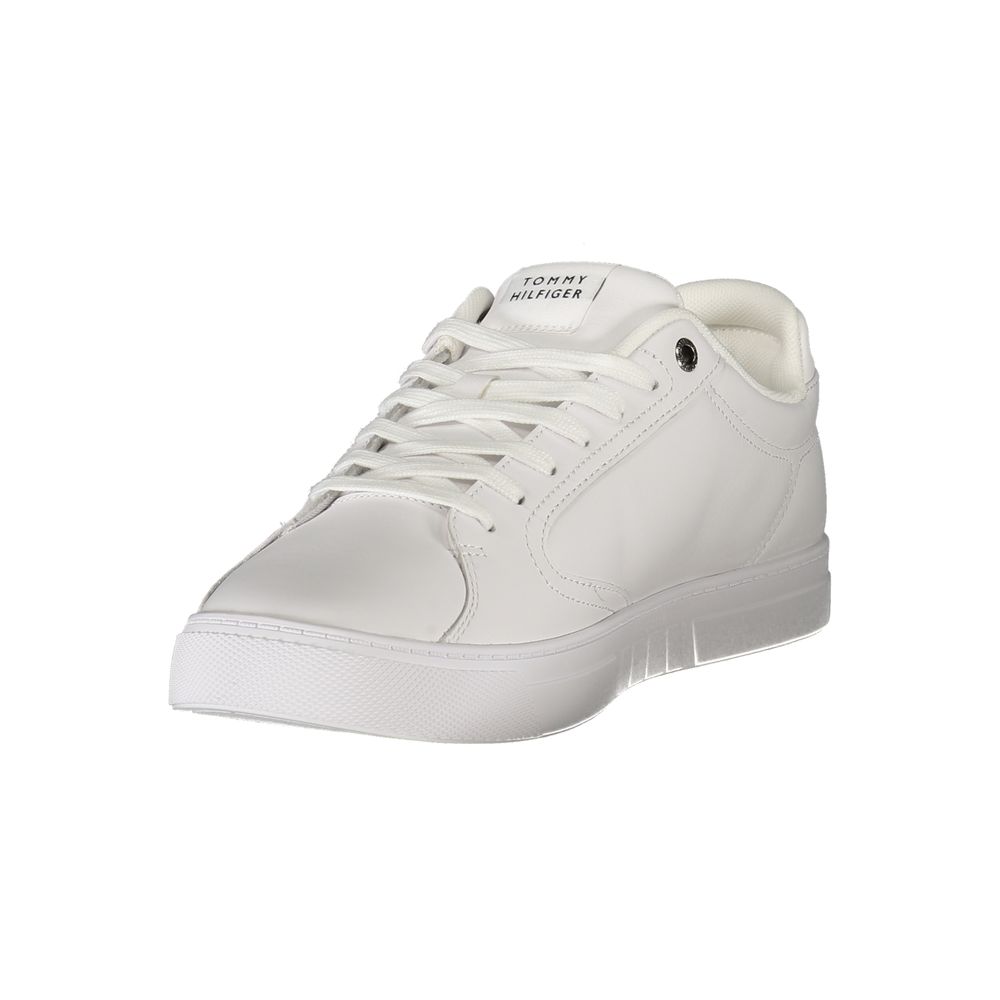 Tommy Hilfiger White Leather Men Sneaker