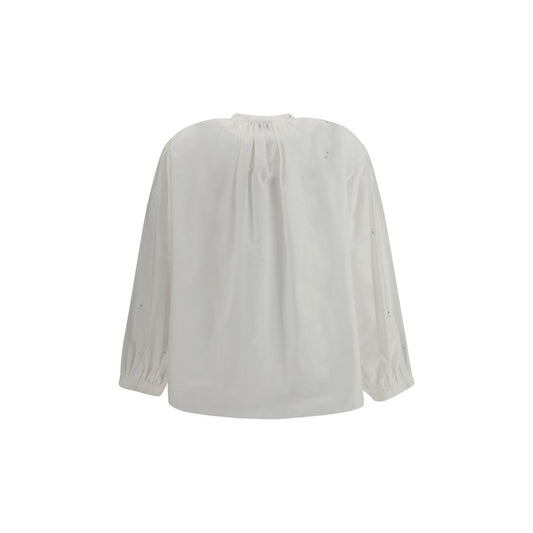 Forte_Forte White Cotton Blouse