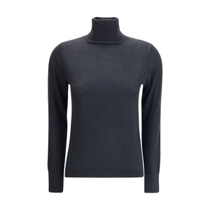 Allude Black Cashmere Turtleneck