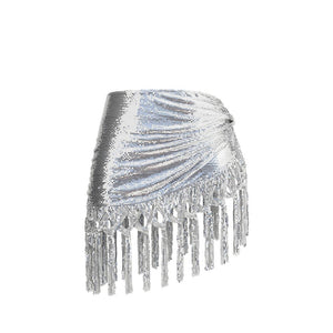 Rabanne Silver Aluminum Regular Belt