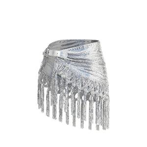 Rabanne Silver Aluminum Regular Belt