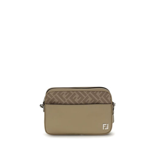 Fendi Beige Leather Shoulder Bag