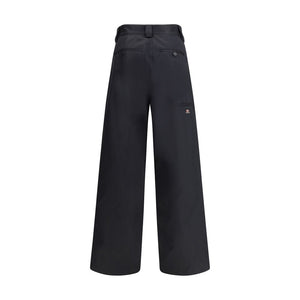 Balenciaga Black Cotton Casual Pants