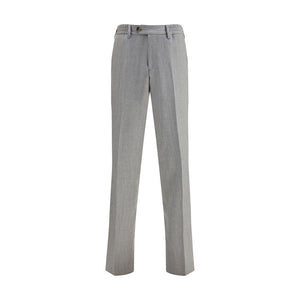 Lardini Gray Fleece Wool Chino Pants
