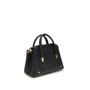 Thom Browne Black Calf Leather Bos Taurus Handbag
