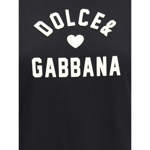 Dolce & Gabbana Black Cotton T-Shirt