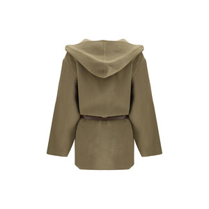 Jacob Cohen Brown Fleece Wool Coat