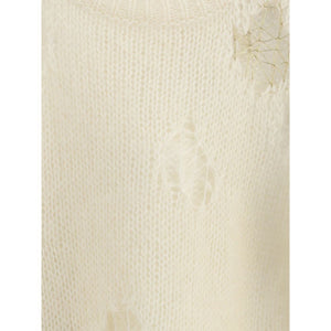 Fabiana Filippi Cream Mohair Sweatshirt