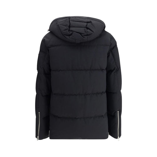 Moose Knuckles Black Cotton Full-Length Jacket