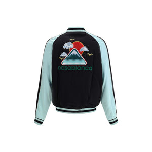 Casablanca Black Viscose Bomber