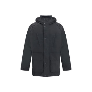 Barbour International Black Cotton Parka