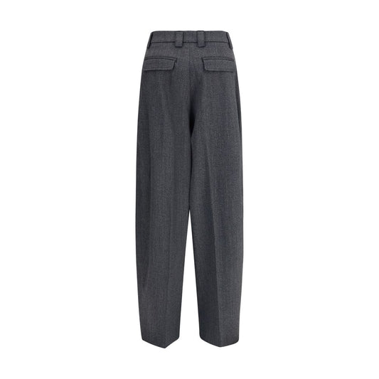 The Latest Gray Polyester Casual Pants