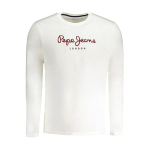Pepe Jeans White Cotton Men T-Shirt