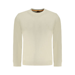 Hugo Boss Beige Cotton Men Sweater