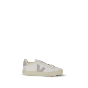 Veja White Calf Leather Bos Taurus Low Top Sneakers