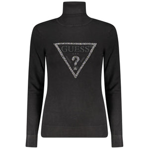 Guess Jeans Black Viscose Women Sweater