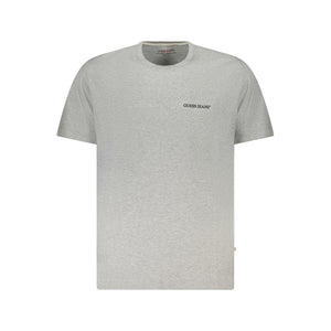 Guess Jeans Gray Cotton Men T-Shirt