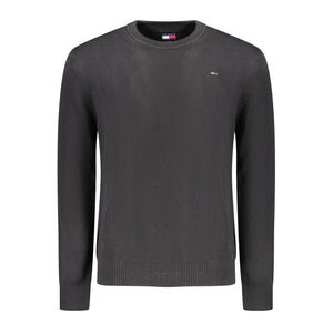 Tommy Hilfiger Black Cotton Men Sweater