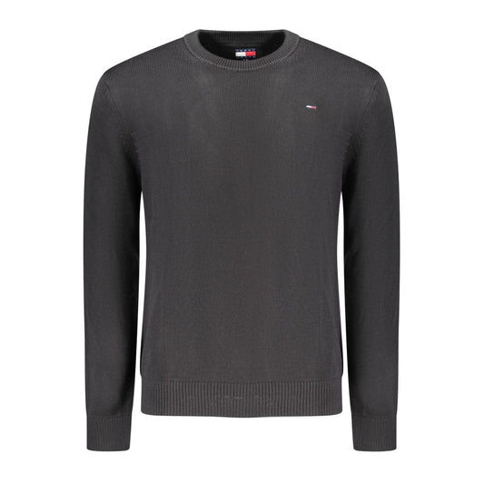 Tommy Hilfiger Black Cotton Men Sweater