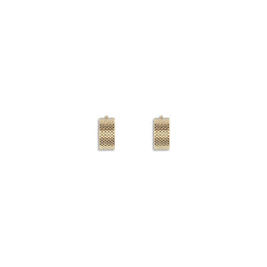 Jil Sander Gold Brass Earrings