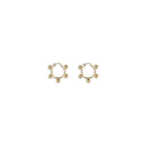 Jil Sander Gold Brass Earrings
