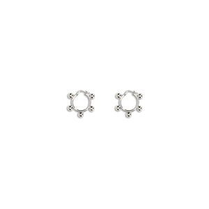 Jil Sander Silver Brass Earrings
