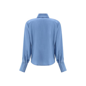 Crida Milano Light Blue Silk Shirt