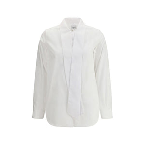 Sara Roka White Cotton Dress Shirt