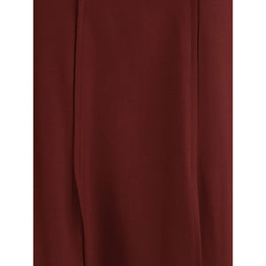 Crida Milano Bordeaux Wool Midi Skirt