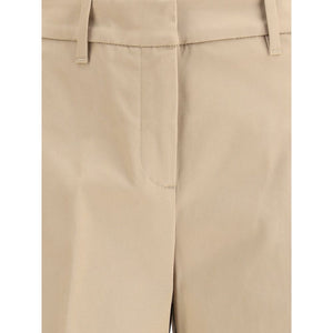 True Royal Beige Cotton Casual Pants