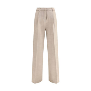 True Royal Beige Wool Casual Pants