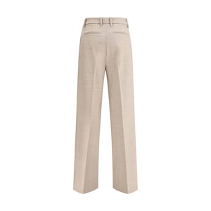 True Royal Beige Wool Casual Pants
