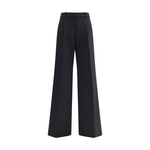 True Royal Black Wool Casual Pants
